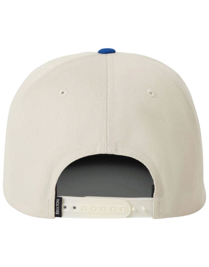 Brixton Grade Snapback | White/Royal